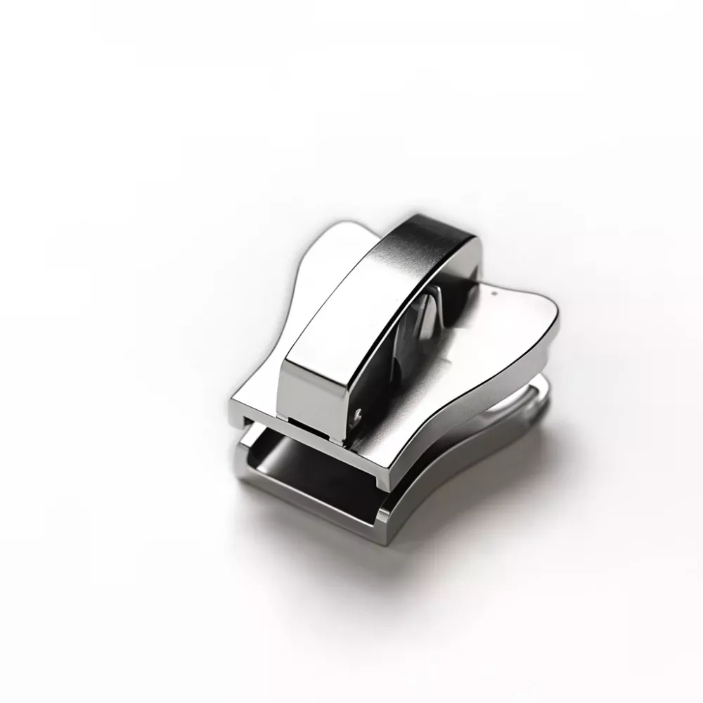 Cursore con blocco automatico per cerniera in plastica